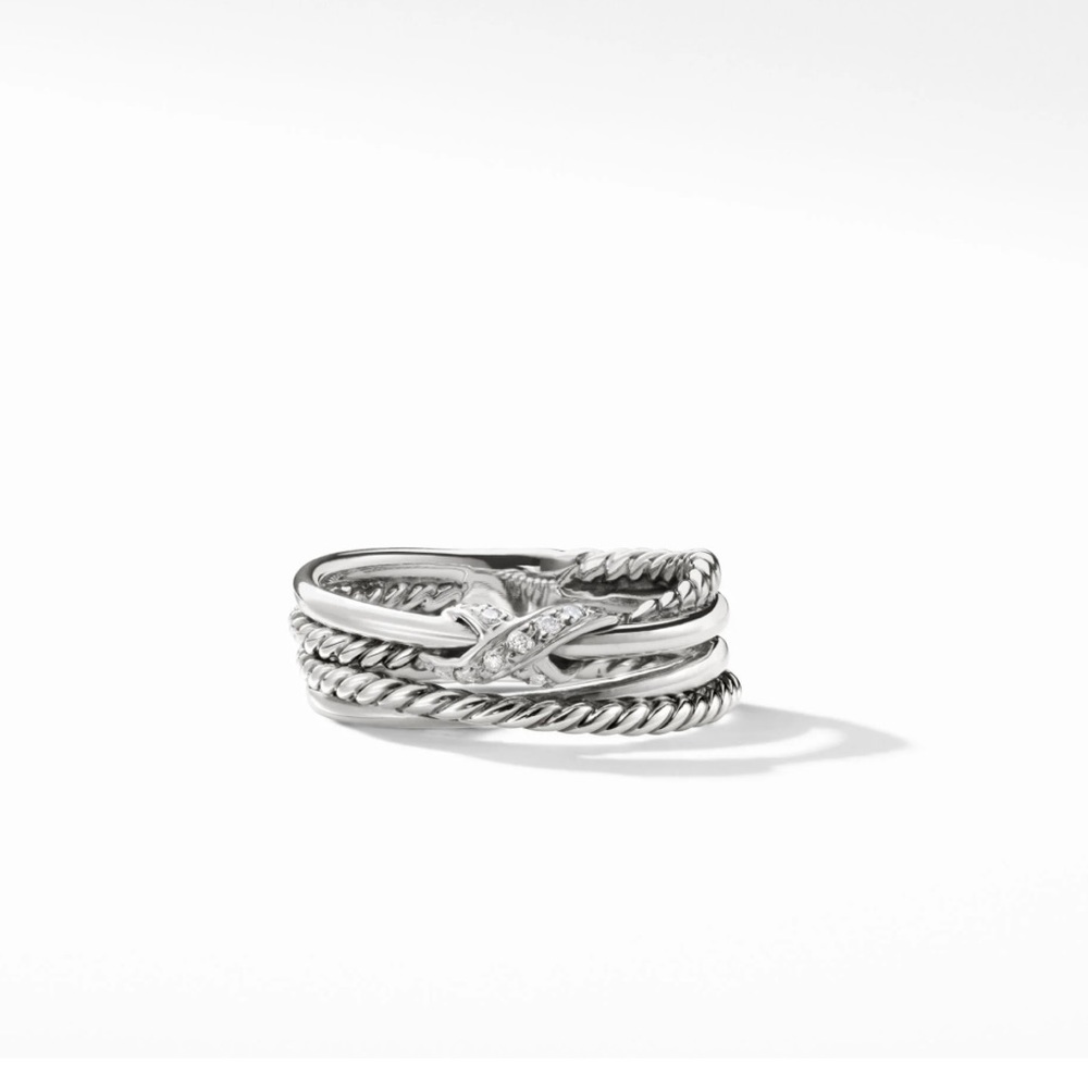 David Yurman Silver Twisted Cable Ring